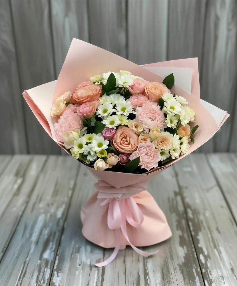 Букет цветов из: Гвоздики, Розы и Хризантемы в Сарапуле