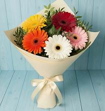 Букет цветов из:  Герберы в Сарапуле