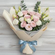 Букет цветов из:  Лизиантусы в Сарапуле