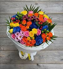 Букет цветов из:  Розы и Хризантемы в Сарапуле