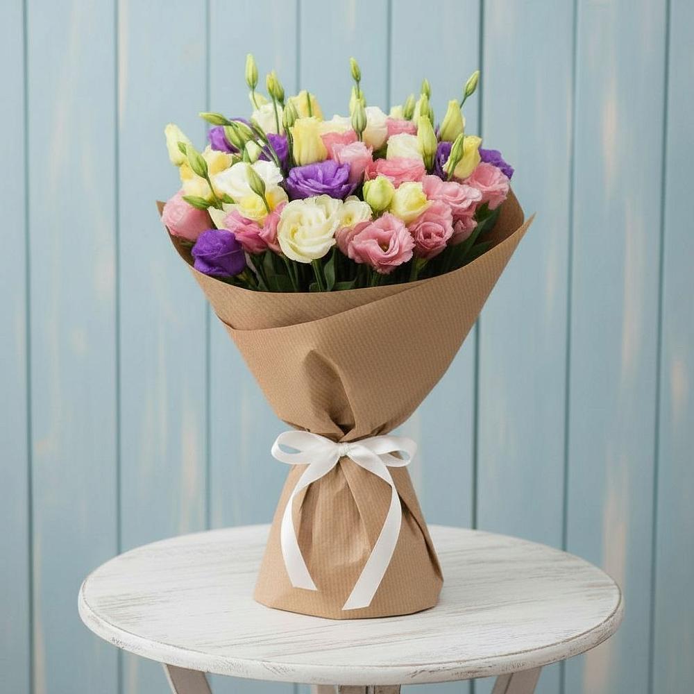 Букет цветов из: Лизиантусы в Сарапуле