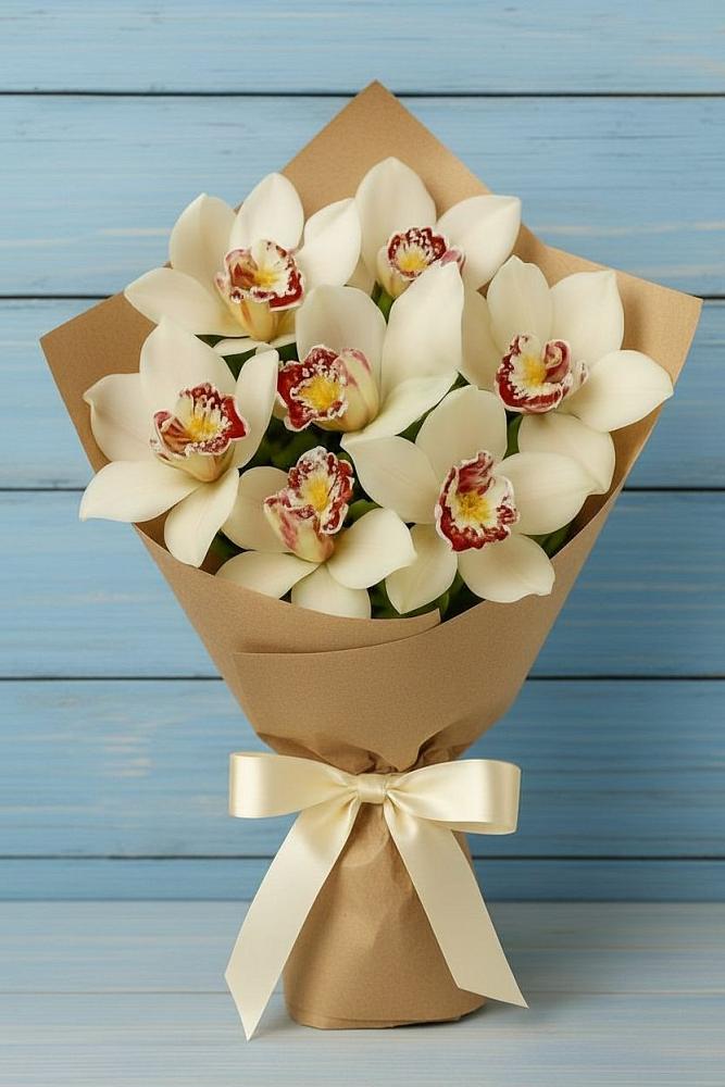 Букет цветов из: Орхидеи и Розы в Сарапуле