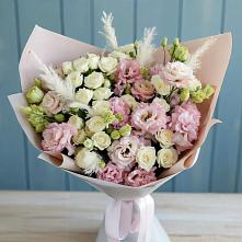 Букет цветов из:  Альстромерии и Розы #REPLACE_PRED# Сарапуле